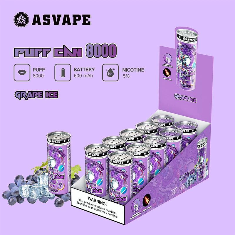 Hot Vapes Wholesale Original Asvape Disposable 8000puffs 600mAh Rechargeable