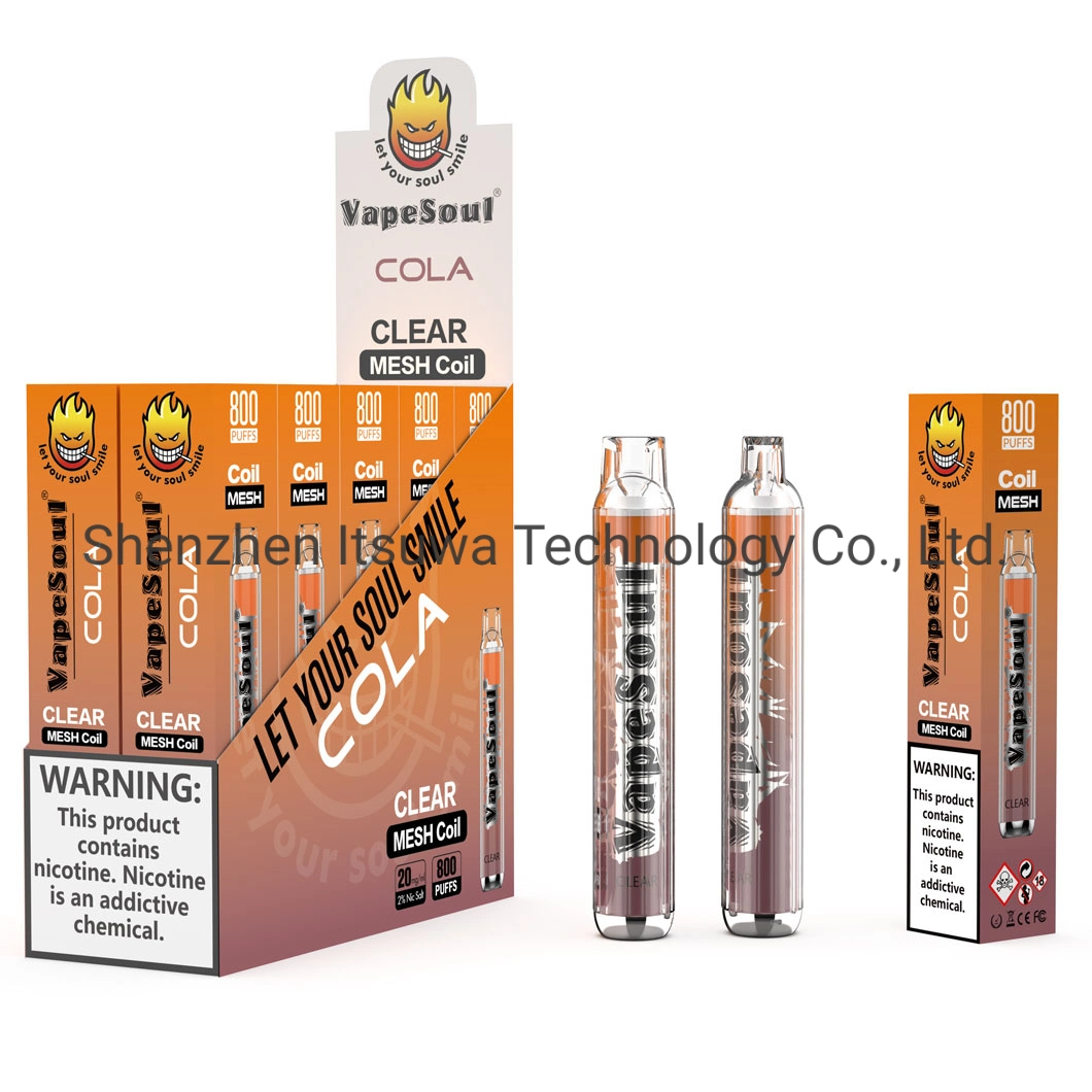 Vapesoul Clear 1200puffs Disposable E-Sigara Vapes Wholesale Vape Factory Prefilled Vape