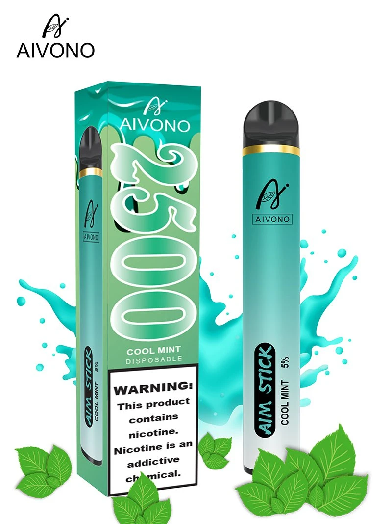 Authentic Guarantee Aim Stick 2500puffs 2% 5% Nicotine 16flavors 9ml Big Juice OEM Disposable Vape