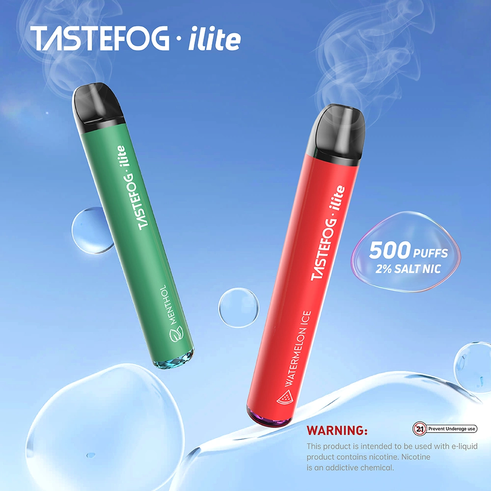 New Arrival Tastefog Ilite 600puffs Factory Wholesale Tpd Certificate Electronic Cigarette Disposable Vape