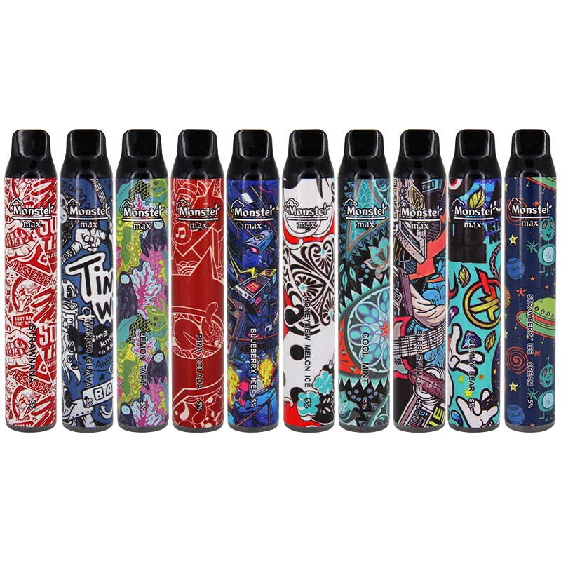 Low MOQ Monster Max Disposable Vape 2500puffs 7.5ml Vape Juice 950mAh Vape Battery Kit with 10 Flavors Factory Original