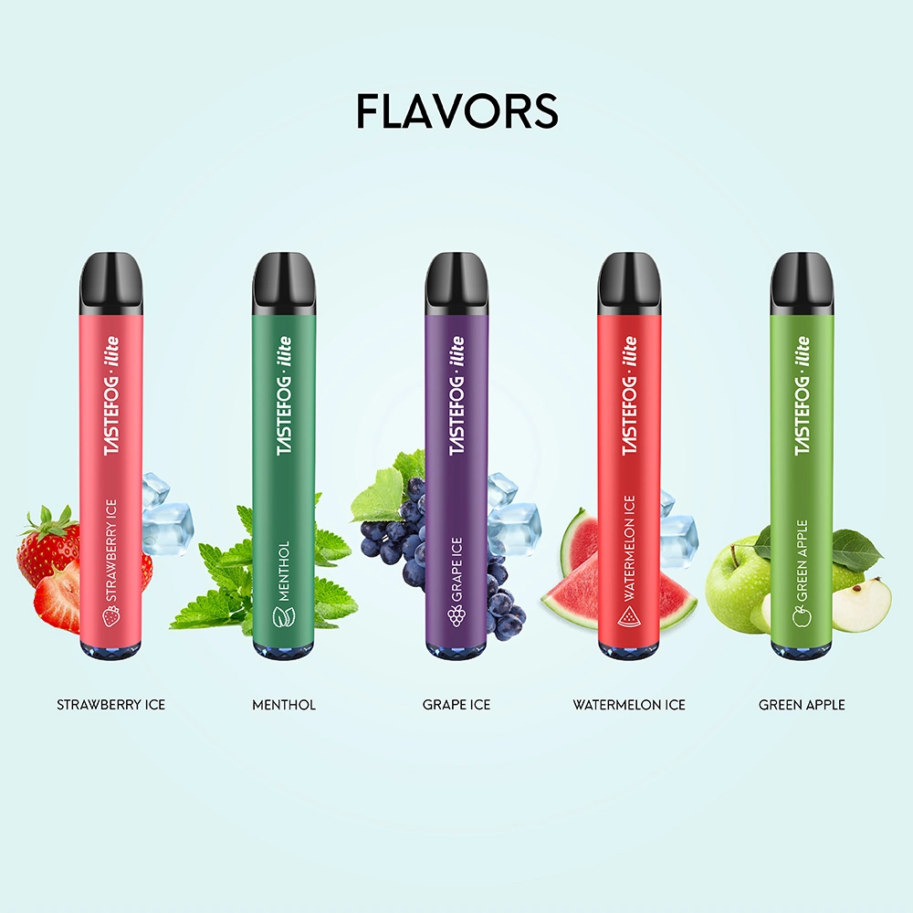 New Arrival Tastefog Ilite 600puffs Factory Wholesale Tpd Certificate Electronic Cigarette Disposable Vape